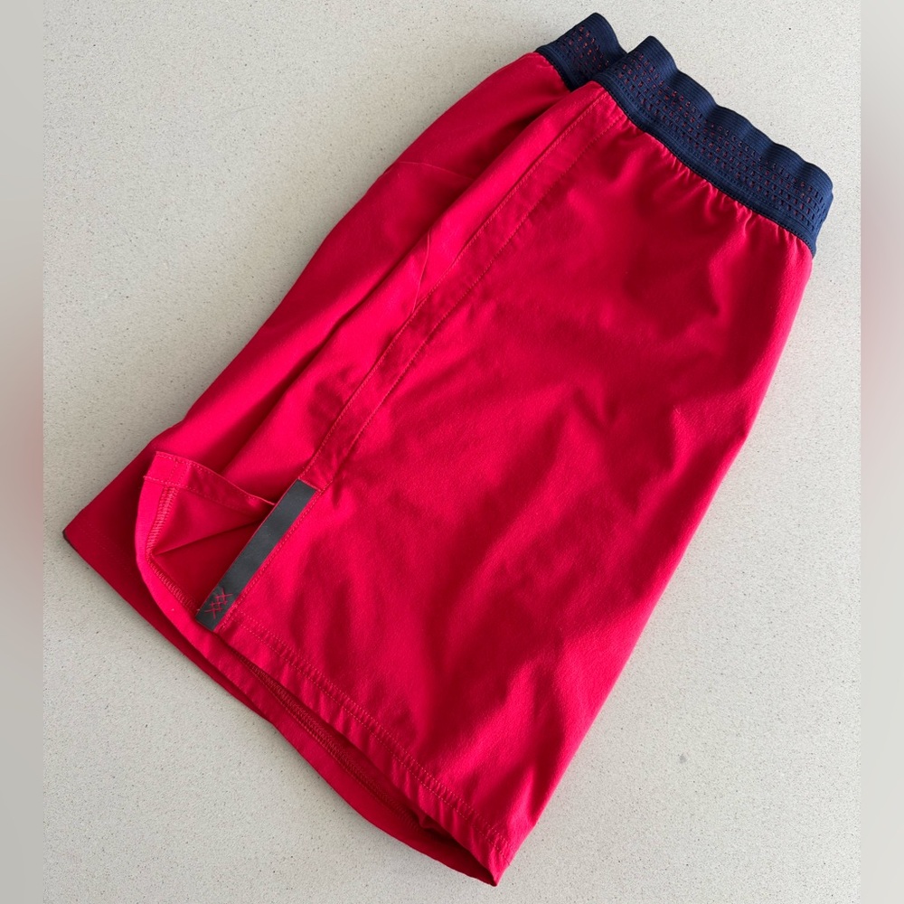 RHONE Red Athletic Shorts